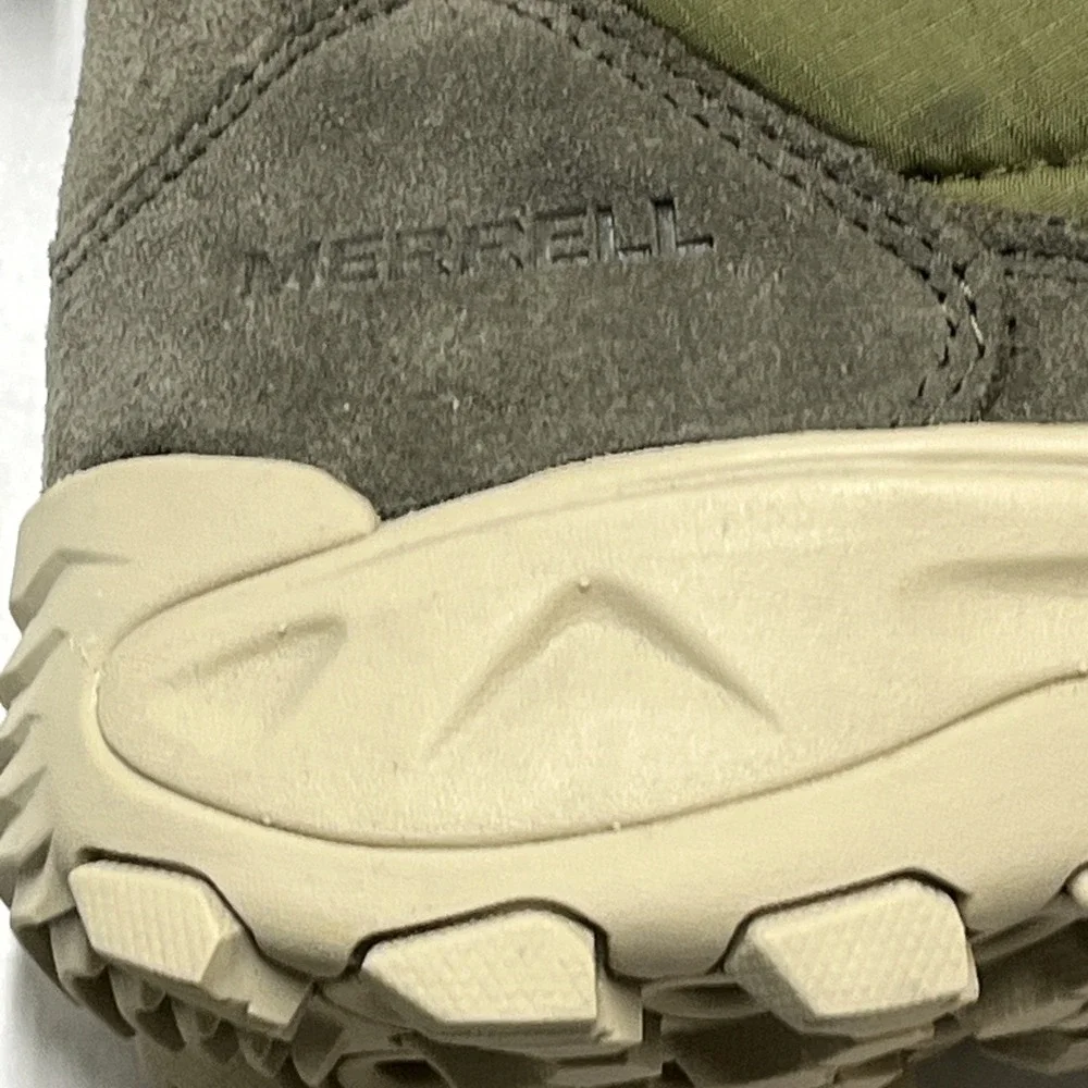 Merrell Boots  Moc Zero Winter Green Tall Quilted Insulated Slip On Youth 4 Snow
